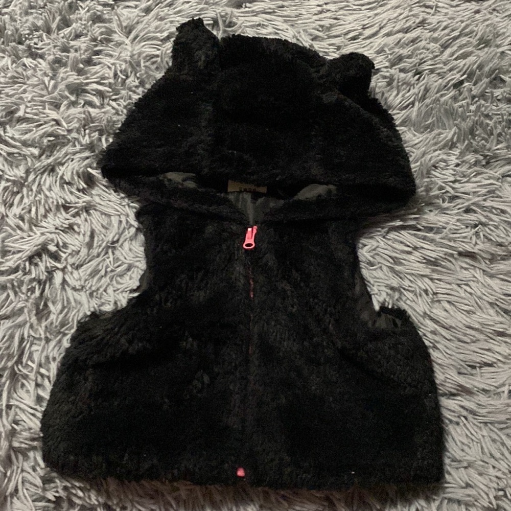 Wonderkids black cat baby vest 12mos - Picture 2 of 3